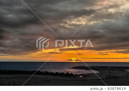 松任海浜公園のLOVEと夕景 松任海浜公園のLOVEと夕景 83876619