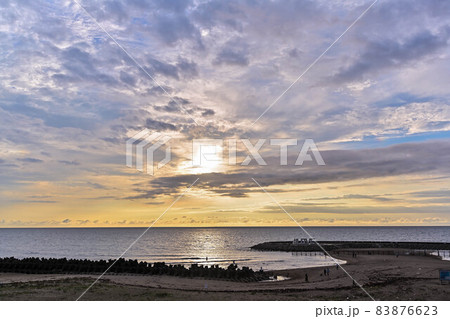 松任海浜公園のLOVEと夕景 83876623