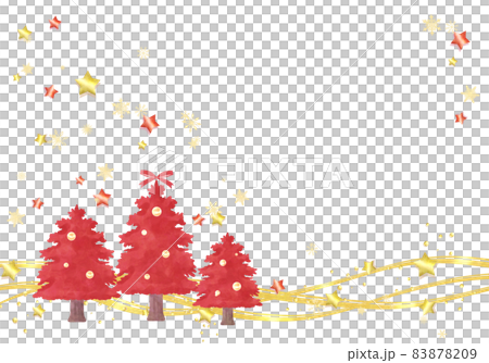 冬フレーム 赤と金のXmasツリー 冬フレーム 赤と金のXmasツリー 83878209
