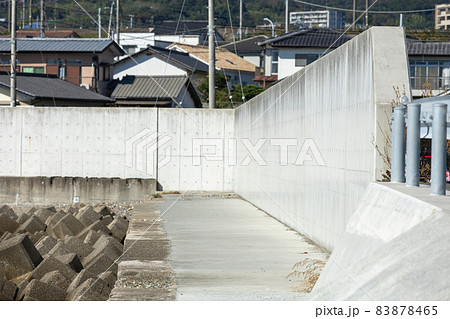茨城県日立市 会瀬港の防潮堤 茨城県日立市 会瀬港の防潮堤 83878465