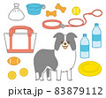 散歩するボーダーコリー 83879112