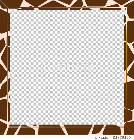 Giraffe pattern frame square - Stock Illustration [83879390] - PIXTA