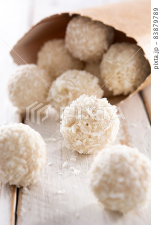 Homemade coconut balls 83879789