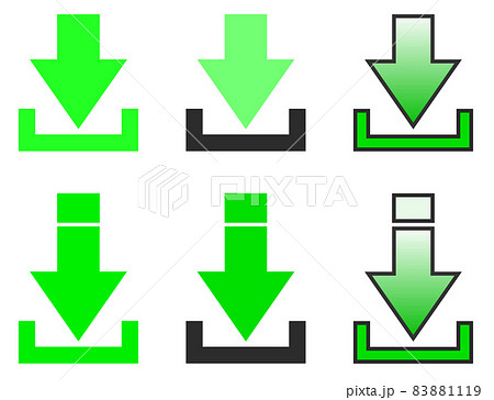 ダウンロードの下向き矢印のイラスト 83881119