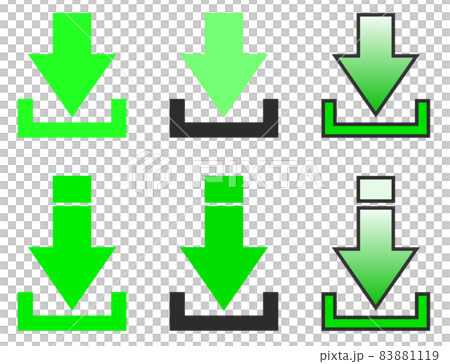 ダウンロードの下向き矢印のイラスト 83881119