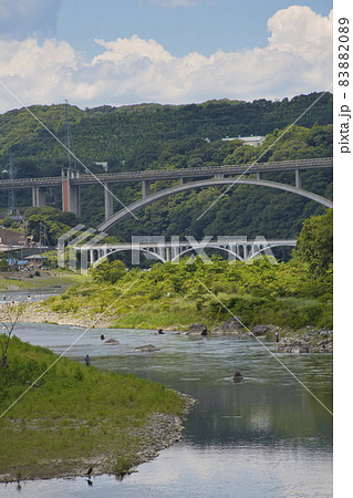 【相模原市】相模川の風景 83882089