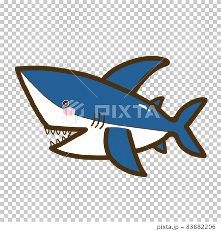イラスト素材　魚＿サメ 83882206