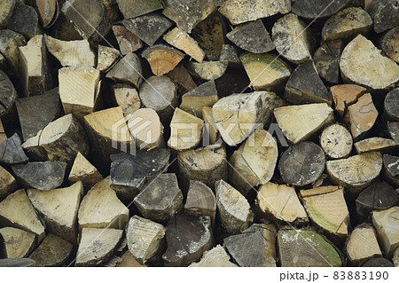 積み上げられたミズキの薪 積み上げられたミズキの薪 83883190