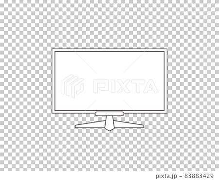 電視矢量圖圖標 83883429