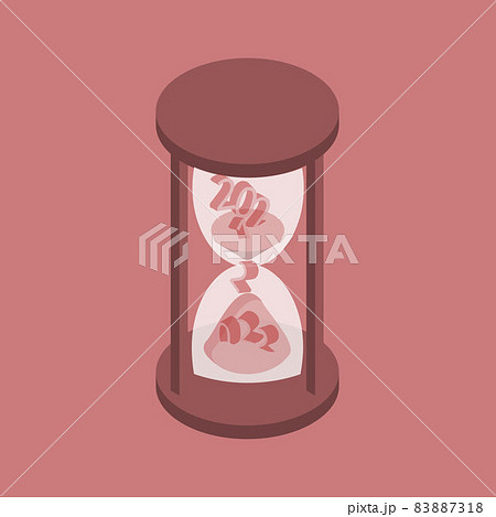 hourglass to Count down to happy new year 2022 card hourglass to Count down to happy new year 2022 card 83887318