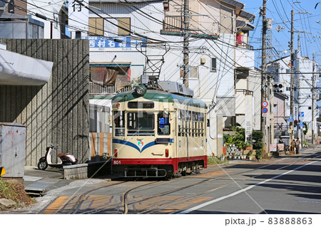 とさでん交通 04 路面電車 伊野線 市場前信号所 800形 801号 とさでん交通 04 路面電車 伊野線 市場前信号所 800形 801号 83888863