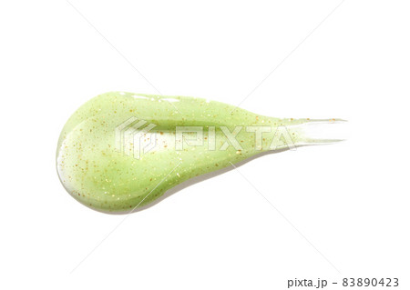 Face scrub texture. Cream skincare cosmetic. Organic stroke 83890423