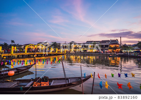 Hoi An ancient town, Vietnam. Vietnam opens to tourists again after quarantine Coronovirus COVID 19 83892160
