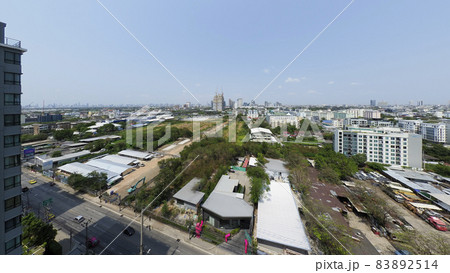 タイ バンコク べーリン駅周辺の様子 俯瞰 / Bearing, Bangkok, Thailand 83892514