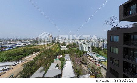 タイ バンコク べーリン駅周辺の様子 俯瞰 / Bearing, Bangkok, Thailand 83892516