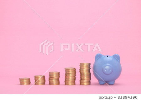 stacked coin concept financial growth stocks invest taxes income 83894390