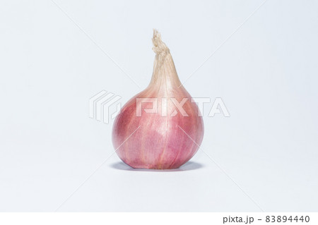 (Red onion) Allium ascalonicum white background 83894440
