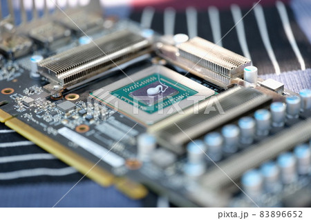 Cpu microchip processor with thermal paste closeup Cpu microchip processor with thermal paste closeup 83896652