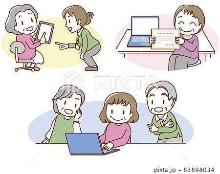 シニアのためのパソコン・タブレット教室の様子 83898034