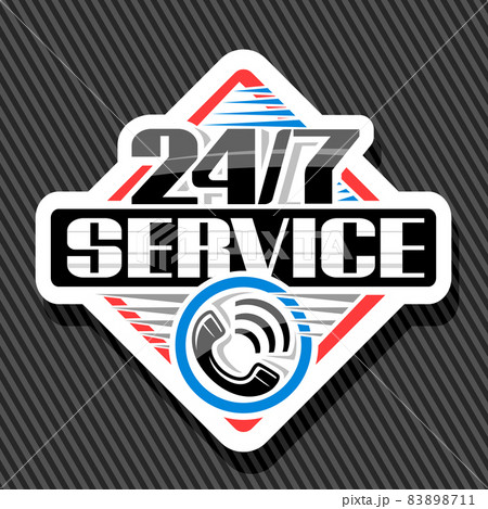 Vector logo 24/7 Service 83898711