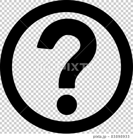 Thick circle icon with question mark - Stock Illustration [83898933 ...