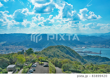 【五老ヶ岳公園 展望台からの風景】 京都府舞鶴市字上安 【五老ヶ岳公園 展望台からの風景】 京都府舞鶴市字上安 83899420