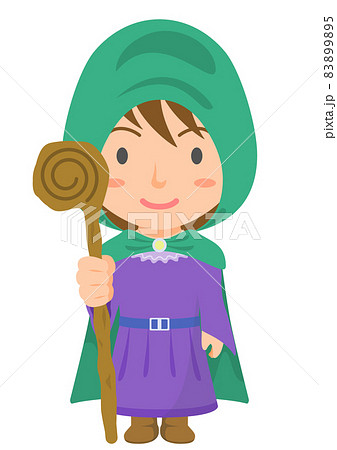 魔法使い 女 ゲームキャラクターのイラスト素材 95