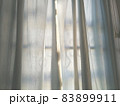 Abstract of transparent curtain against sky. 83899911