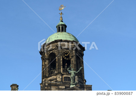 Amsterdam city hall Dam place center building detail 83900087