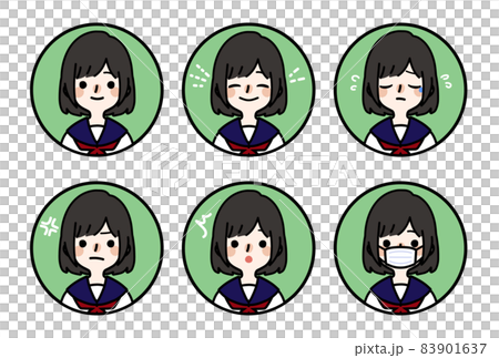 人 icon_schoolgirl 面部表情集 人 icon_schoolgirl 面部表情集 83901637