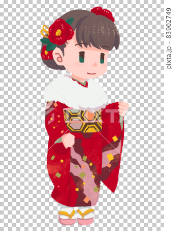 披巾女（朝左） 83902749