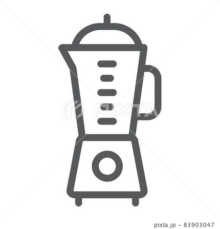 Blender line icon, kitchen and cooking, mixer sign vector graphics, a linear pattern on a white background, eps 10. Blender line icon, kitchen and cooking, mixer sign vector graphics, a linear pattern on a white background, eps 10. 83903047