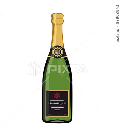 Champagne bottle isolated on white background 83903943