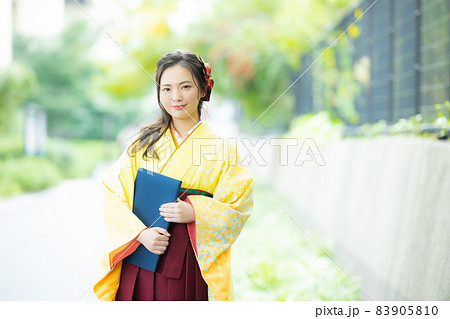 袴　二尺袖　着物　卒業式 83905810