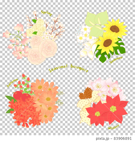 春/夏/秋/冬季節性花束 春/夏/秋/冬季節性花束 83906891