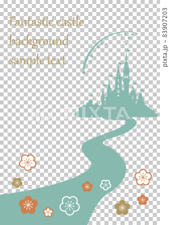 Fantastic castle background material Fantastic castle background material 83907203