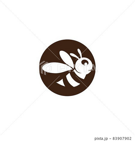 Bee logo vector icon Bee logo vector icon 83907902