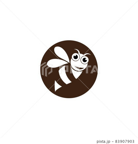 Bee logo vector icon Bee logo vector icon 83907903