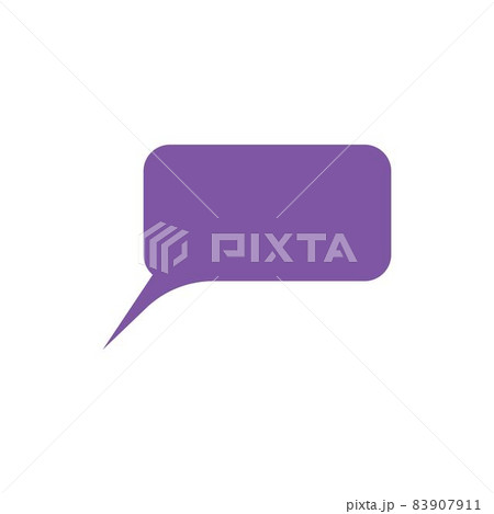 Speech bubble logo template vector icon 83907911