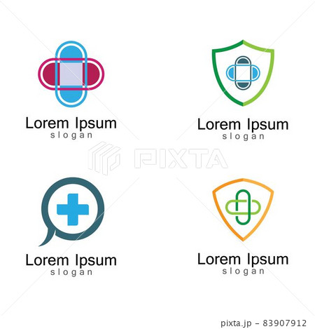 Medical logo template vector icon Medical logo template vector icon 83907912
