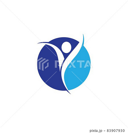 Wellness logo template vector icon 83907930