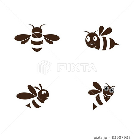 Bee logo vector icon 83907932