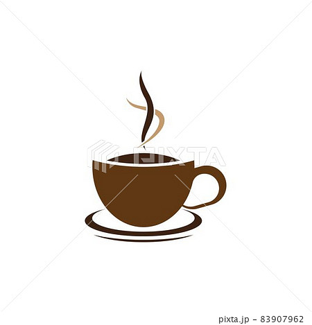 Coffee cup logo template vector icon 83907962