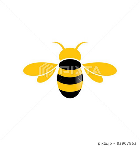 Bee logo vector icon Bee logo vector icon 83907963