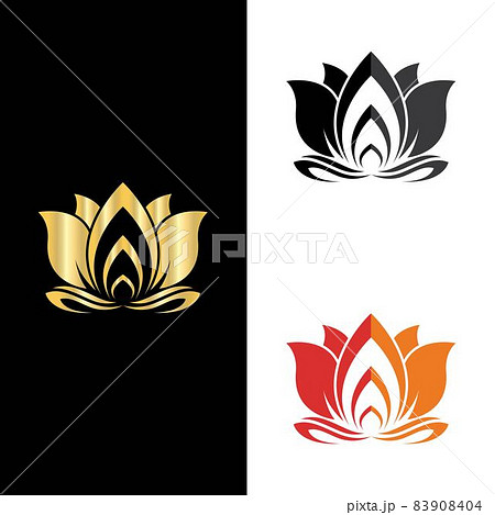 Beauty flower logo illustration 83908404
