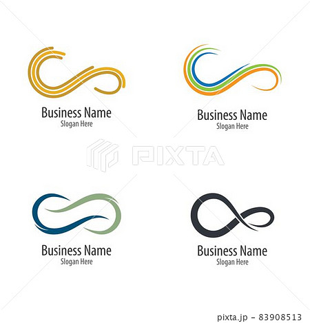 Infinity Logo Template Vector Iconのイラスト素材