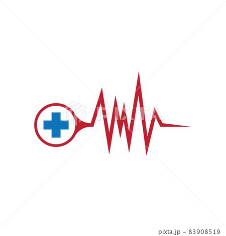 Pulse logo template vector icon illustration Pulse logo template vector icon illustration 83908519