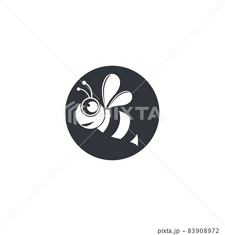 Bee logo vector icon illustration 83908972