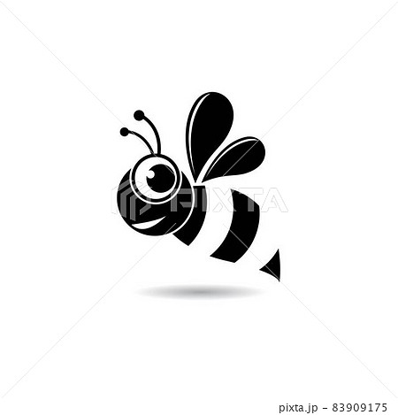 Bee logo vector icon illustration 83909175