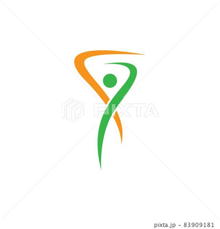 Wellness logo template vector icon Wellness logo template vector icon 83909181